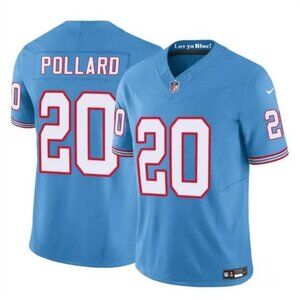 20 Tony Pollard Blue FUSE Throwback Stitched Jersey